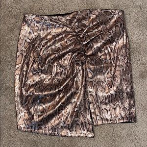 Zara leopard skirt
